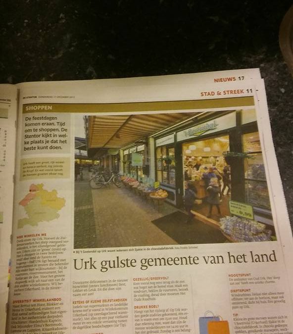 Gewoon de krant gehaald vandaag#leuk leuk…..